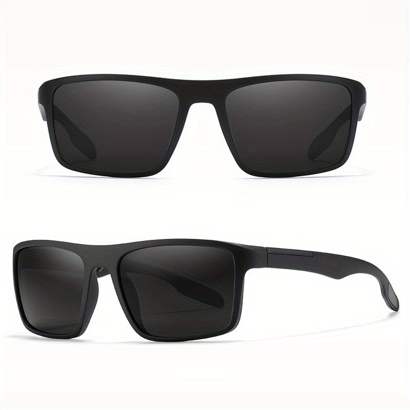 Polarized Sports Sunglasses Rectangular Frame for Men Women