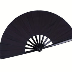 Velvet Cover Set Hand Fan Bamboo Bone Ring