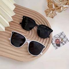 Square Sunglasses Rivet Decor Anti Glare UV400