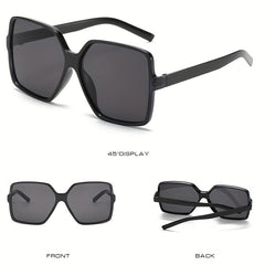 Leopard Print Polarized Sunglasses UV Protection Square Shades