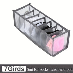7 Grid Multifunctional Sock Storage Bag Underwear Drawer Organizer