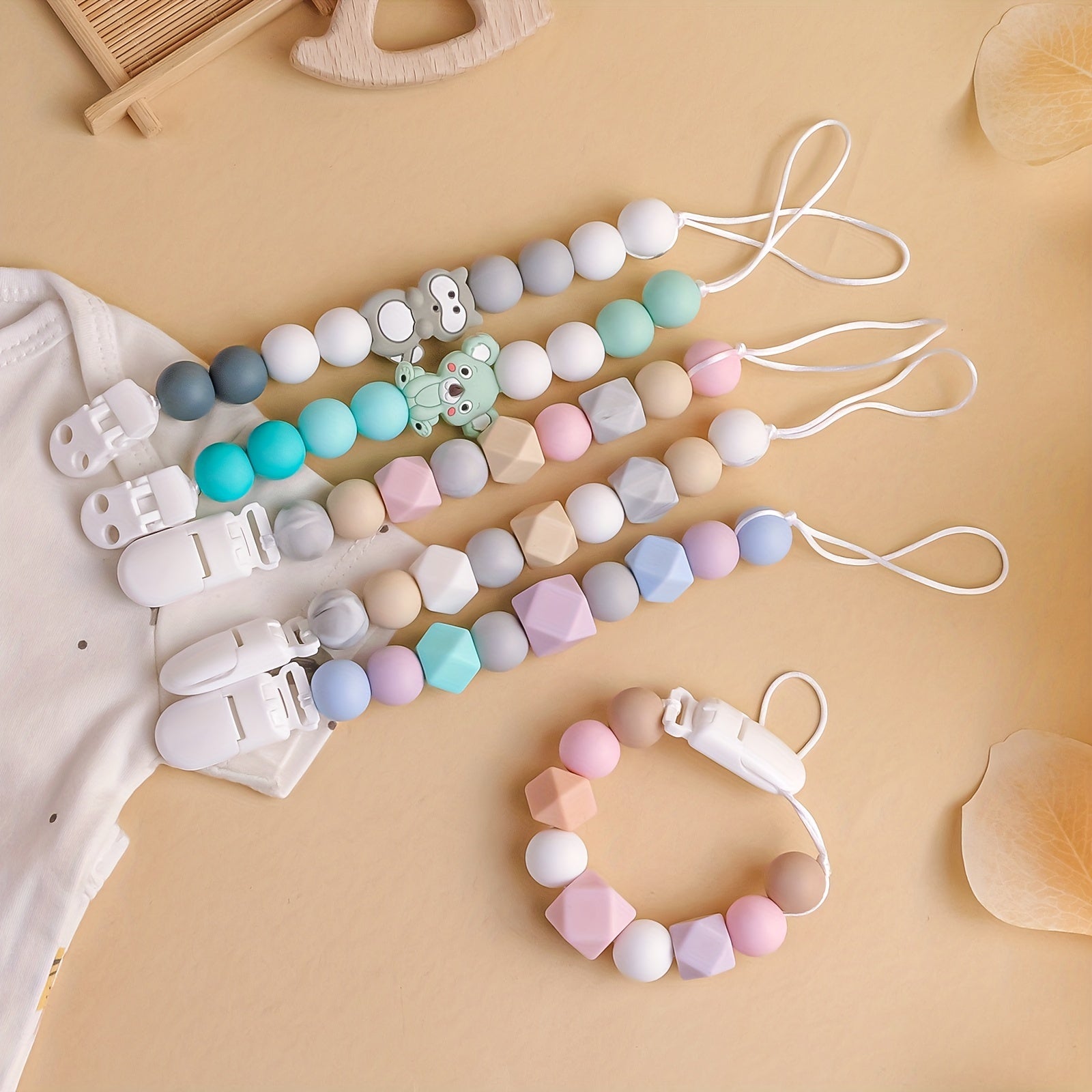 Dummy Clips Boys Girls Soother Pacifier Chain Holder For Baby Unisex Newborn