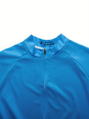Men's Quick Dry Gradient Cycling Jersey with Back Pockets