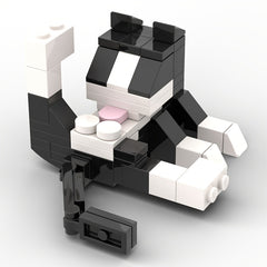 Cow Cat Building Blocks DIY Mini Pet Figurine Creative Desktop Decoration