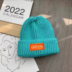 Winter Woolen Beanie Hats For Women Warm Knitted Hats For Her
