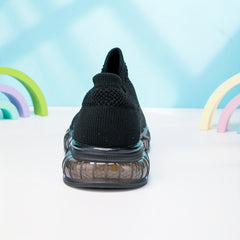 Boy's Woven Knit Sock Shoes Non Slip Sneakers Outdoor Activities