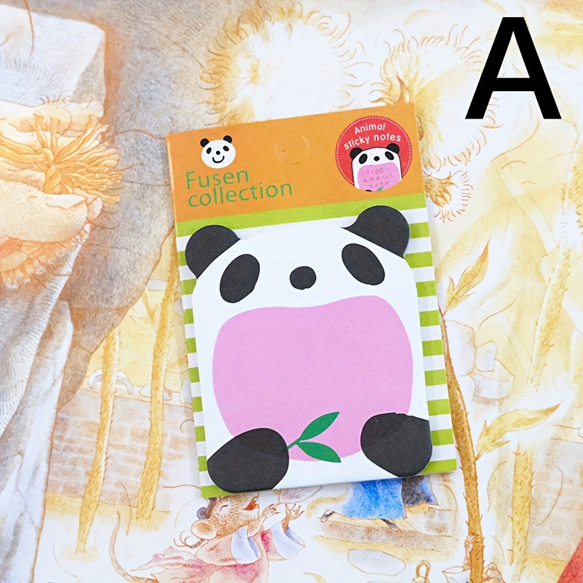 Animal Shape Sticky Notes Tearable Stick On Memo Book 1pc