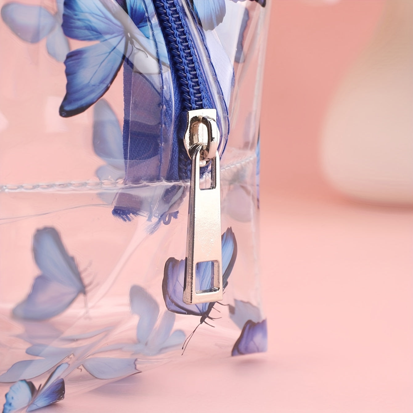 Transparent Small Flower Pencil Pouch Large Capacity Pencil Case