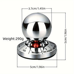 Metal Fortune Ball Spinner-YES MAYBE TRY AGAIN-Stress Relief-Fidget Toy