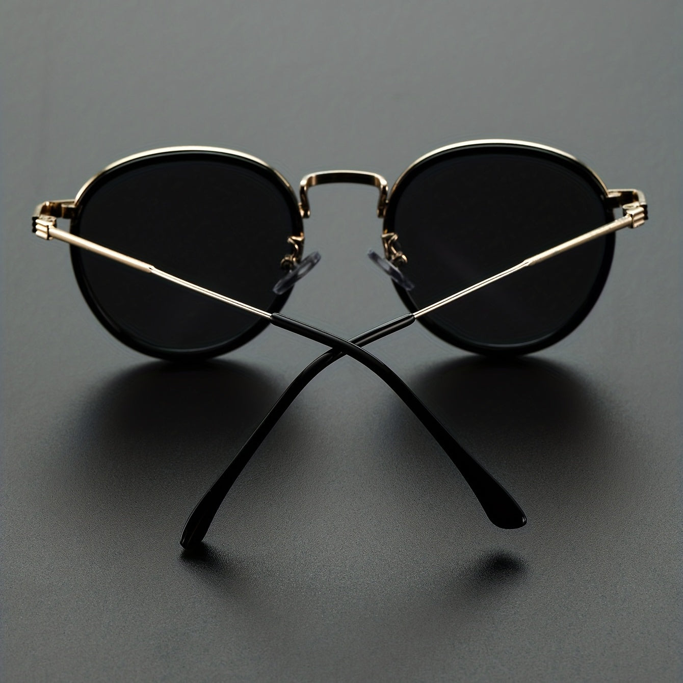 Men's Metal Double Circle Sunglasses