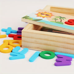 Educational See & Spell Wooden Toy CVC Word Builder Puzzle Boards