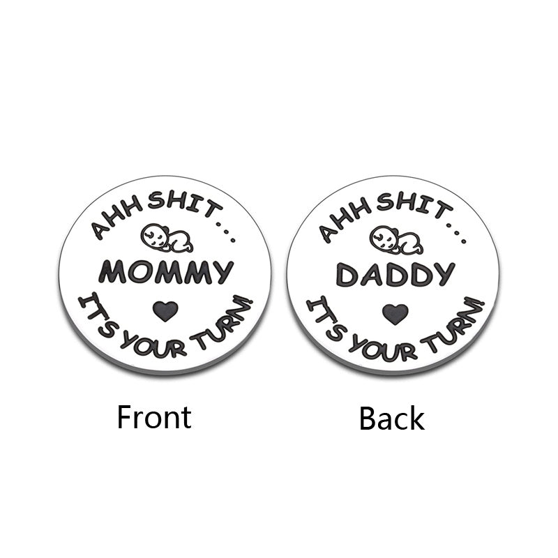Double Sided Decision Coins for Parents - Perfect Gift for Dad Mom Husband Wife