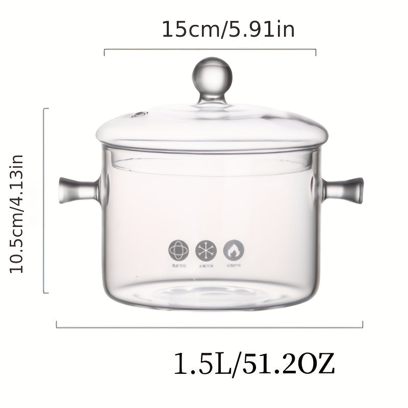 Glass Stockpot Cooking Pot for Stove