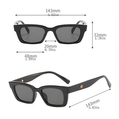 Cat Eye Sunglasses UV400 Vintage Classic Rectangle Sunscreen Glasses