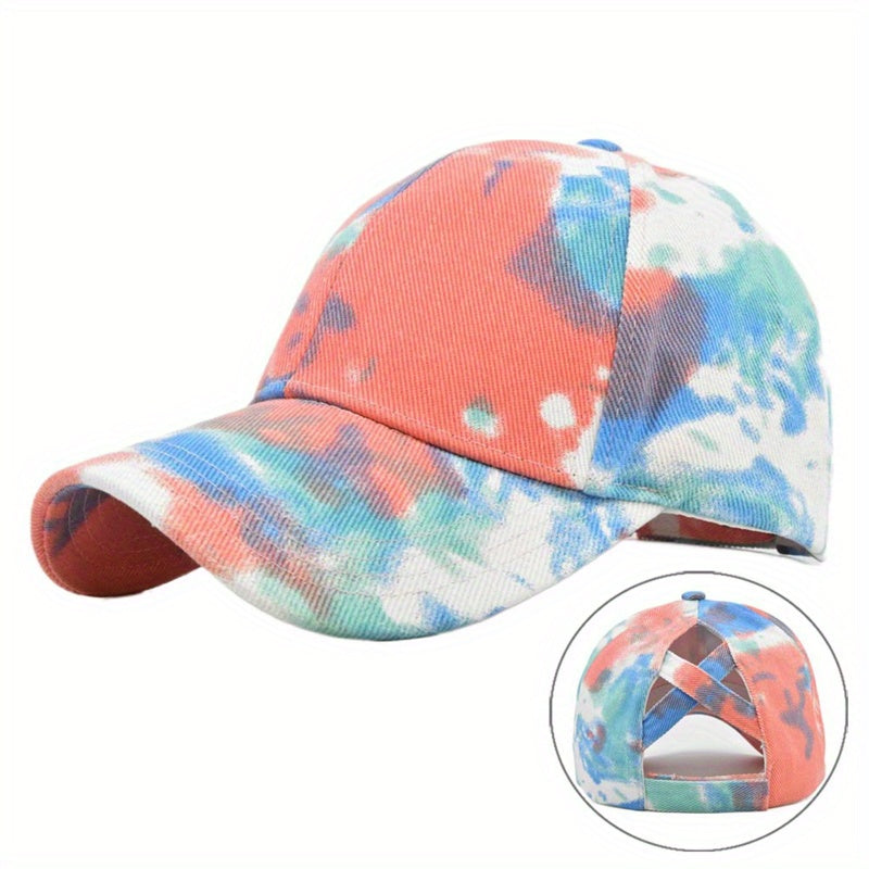 Tie Dye Baseball Cap Cotton Hip Hop Dad Hat Colorful Sports Hats