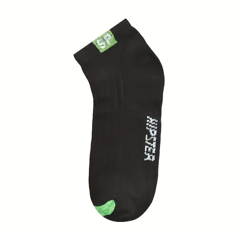 5 Pairs Letter Print Unisex Socks Women's Stockings & Hosiery