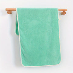 Soft Coral Velvet Hand Towel for Adults, Absorbent Face Wash Cloth, 71x12x35cm