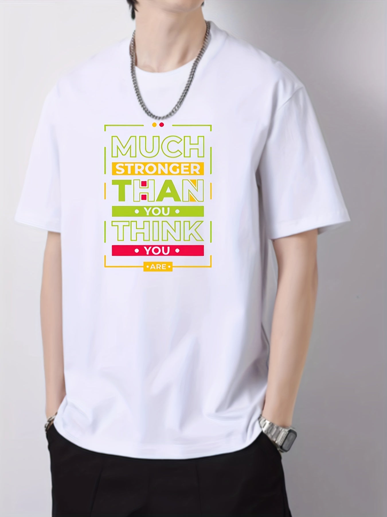Men's Graphic Crew Neck Active T shirt Casual Comfy Tees For Summer