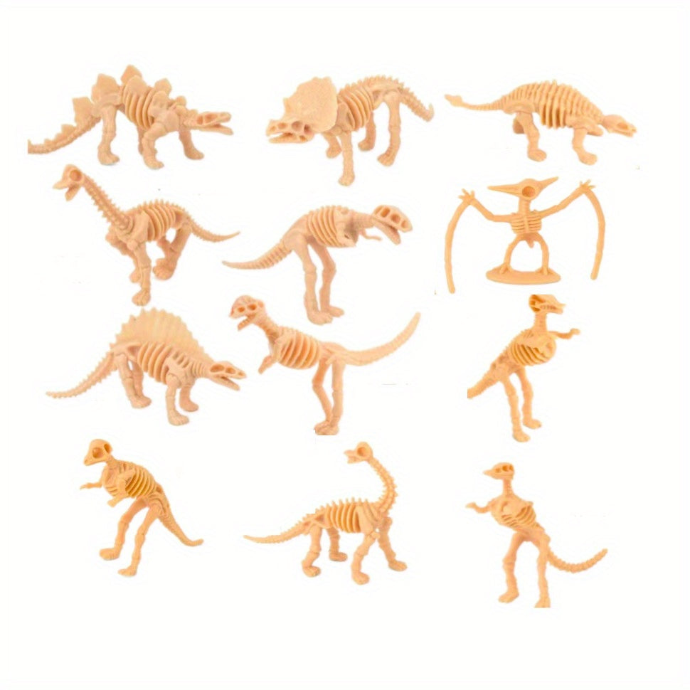 12pcs Dinosaur Skeleton Excavation Game Educational Toys