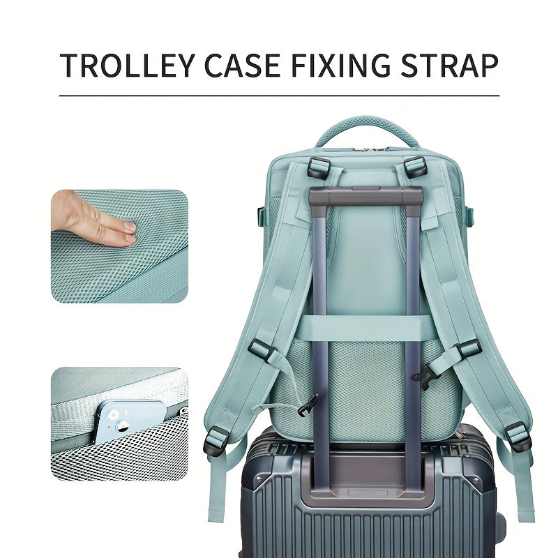 Men Women Travel Backpack With USB Charging Port Business Laptop Backpack