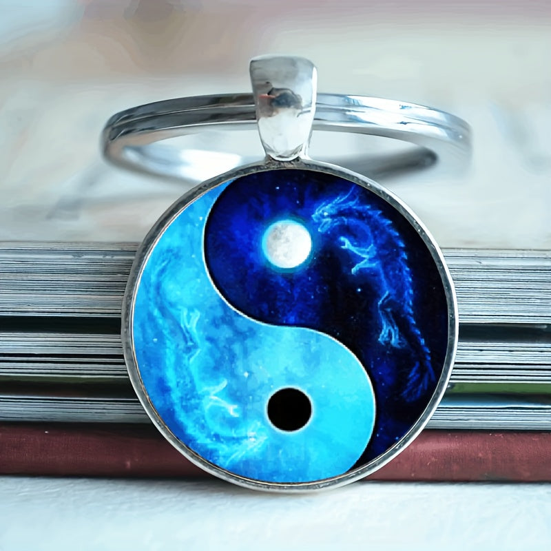 Retro Tai Chi Keychain For Boys Bag Wallet Accessories