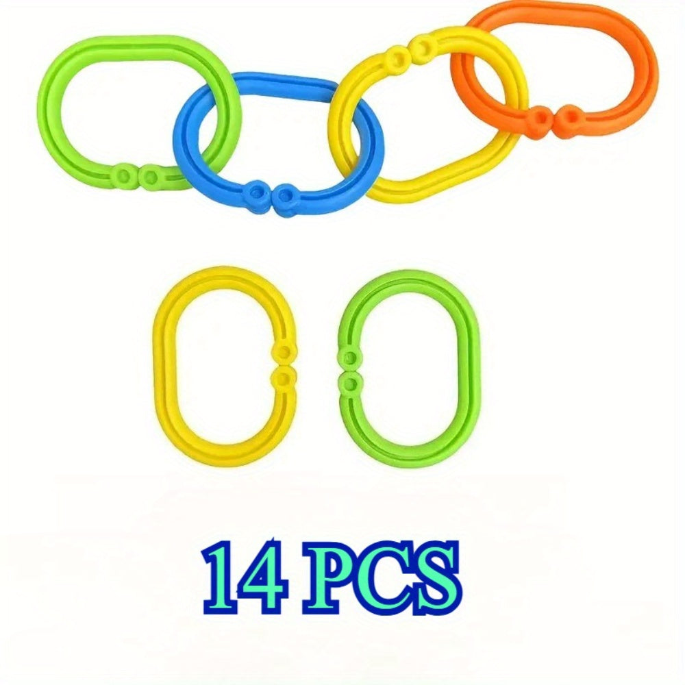 Kids Ring Chain Toys for Hanging Early Learning Car Seat Stroller