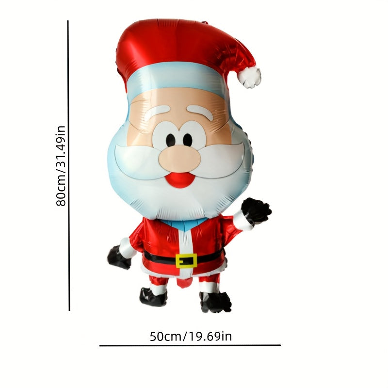Large Christmas Santa Balloons Snowflakes Trees Party Decor