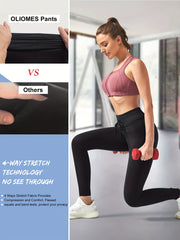 High Waisted Yoga Pants with Pockets for Women