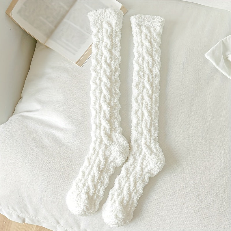 Warm Knee High Calf Socks for Women