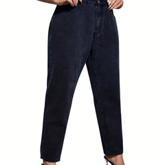  High Rise Stretch Straight Leg Jeans