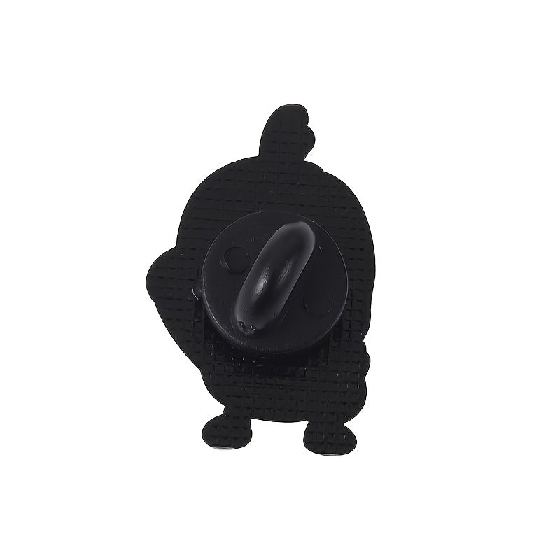 Creative Cartoon Duck Shape Baking Paint Pin Funny Pin