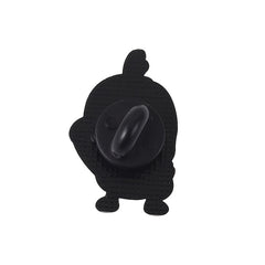 Creative Cartoon Duck Shape Baking Paint Pin Funny Pin