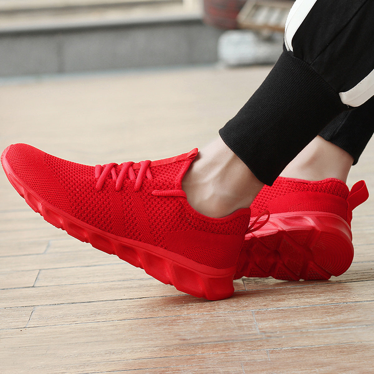 Men's Breathable Running Shoes, Lightweight Woven, Chinese New Year Gift