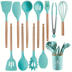 12-Piece Silicone Kitchen Utensil Set - Non Stick & Durable Cooking Tools