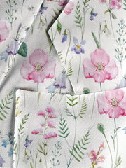  Floral Print Long Sleeve Lapel Collar Blazer