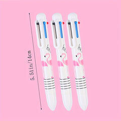 2pcs Flamingo Unicorn 6 Ballpoint Pen Student Writing Hand Account 0.55mm