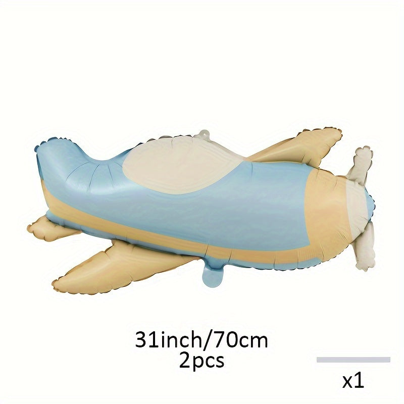2pcs Love Bear Matte Airplane Rainbow Brown Bear Car Polyester Aluminum Film