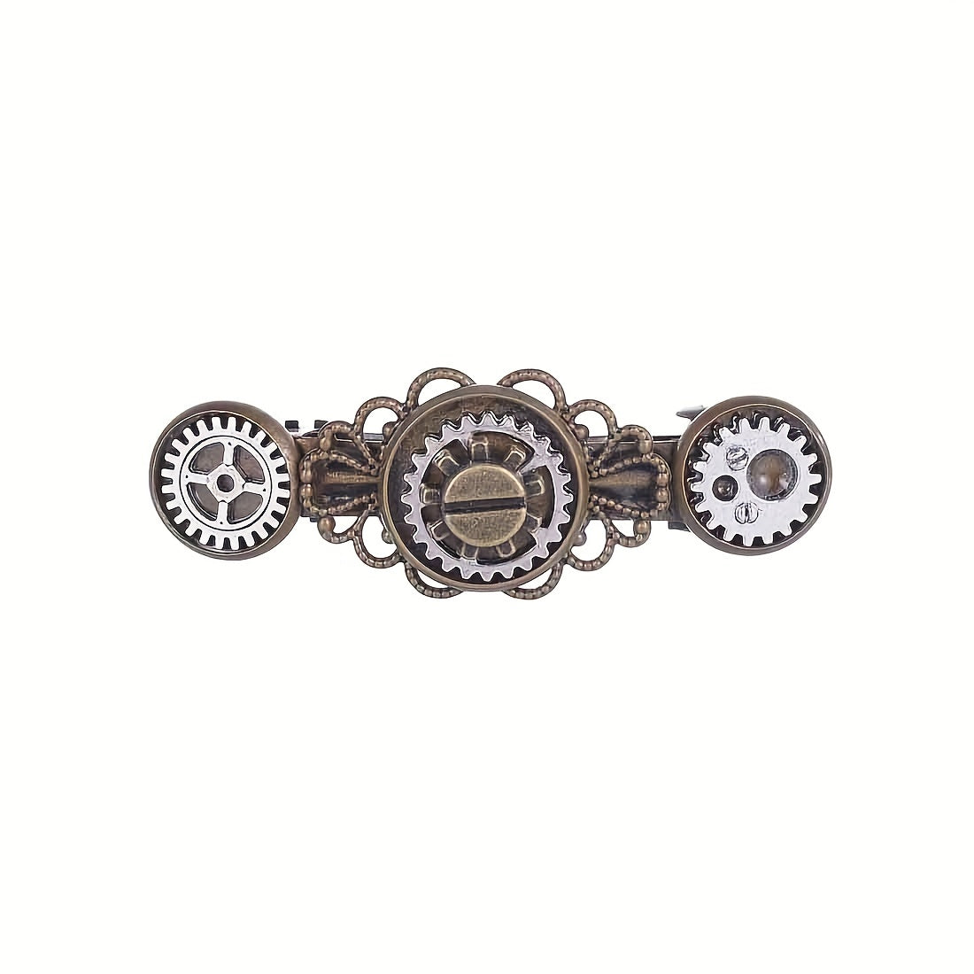 Alloy Retro Steam Punk Style Hair Clip French Barrette Side Clip Bangs Clip