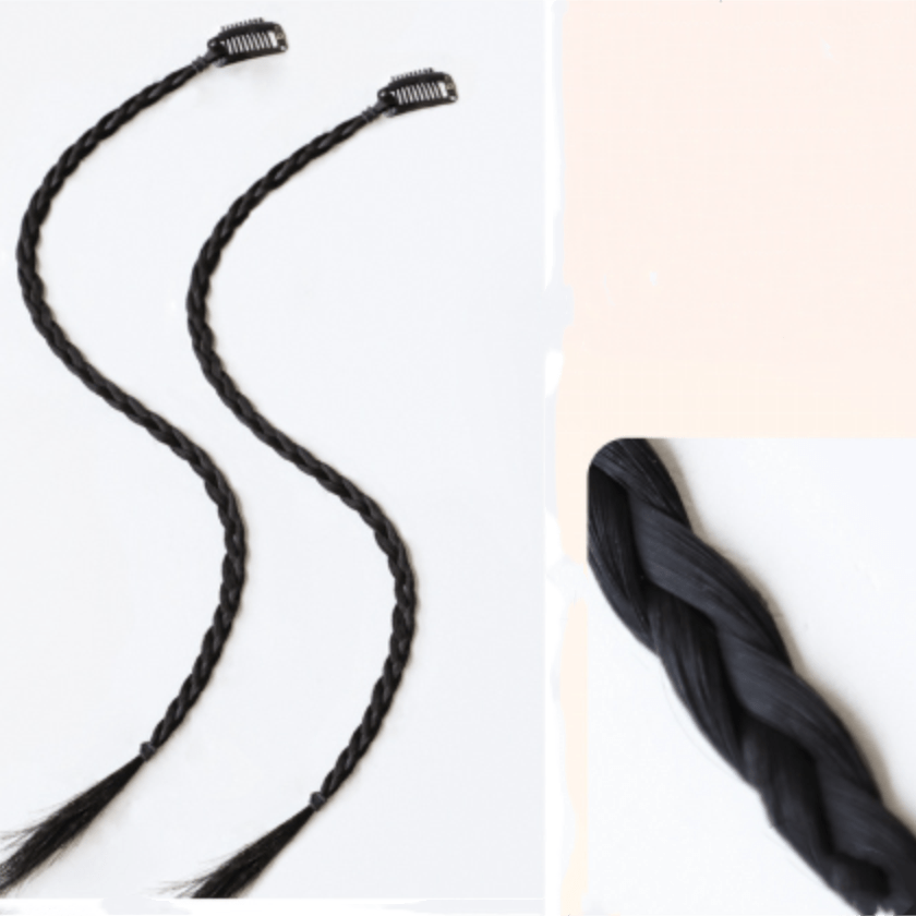 Y2K Hair Clip Braided Ponytail Wig Boxing Dreadlock Wigs Accessories
