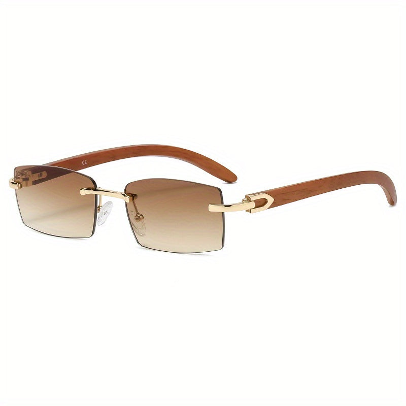 Men's Rimless Sunglasses UV Protection Decorative Sunglasses