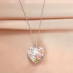 Crystal Heart Pendant Alphabet Necklace Holiday Gift