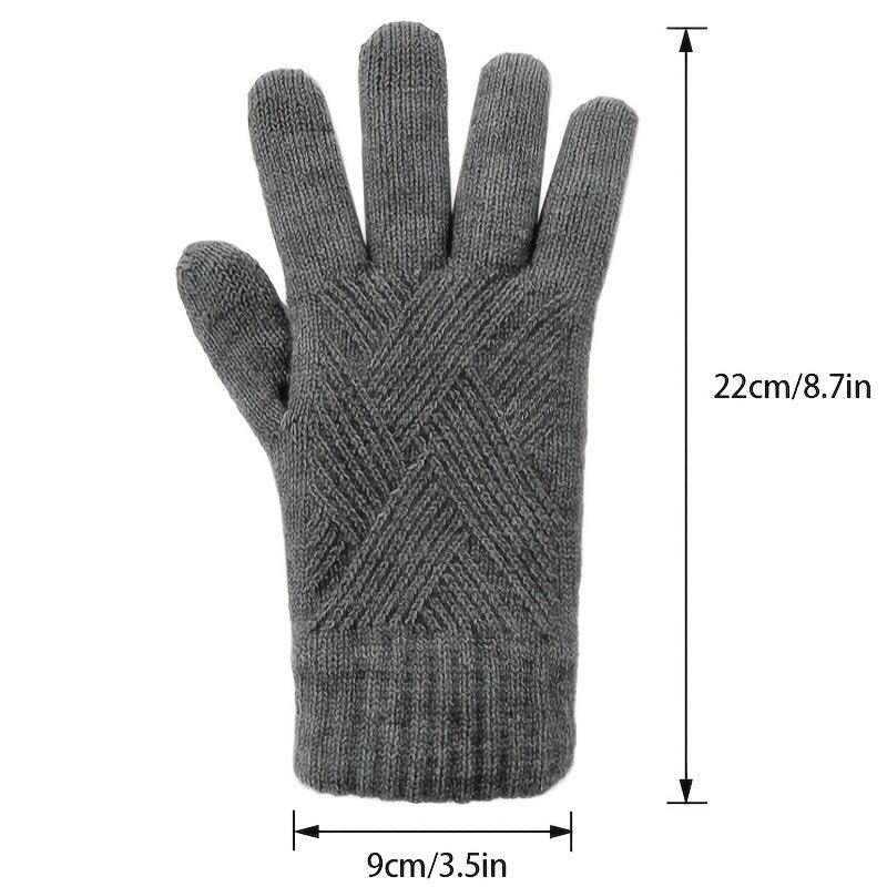 Women's Winter Touchscreen Stretch Thermal Magic Gloves Warm Wool Knitted