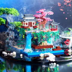 Taohuachi Building Blocks Set Xianta Model Creative Desktop Decoration