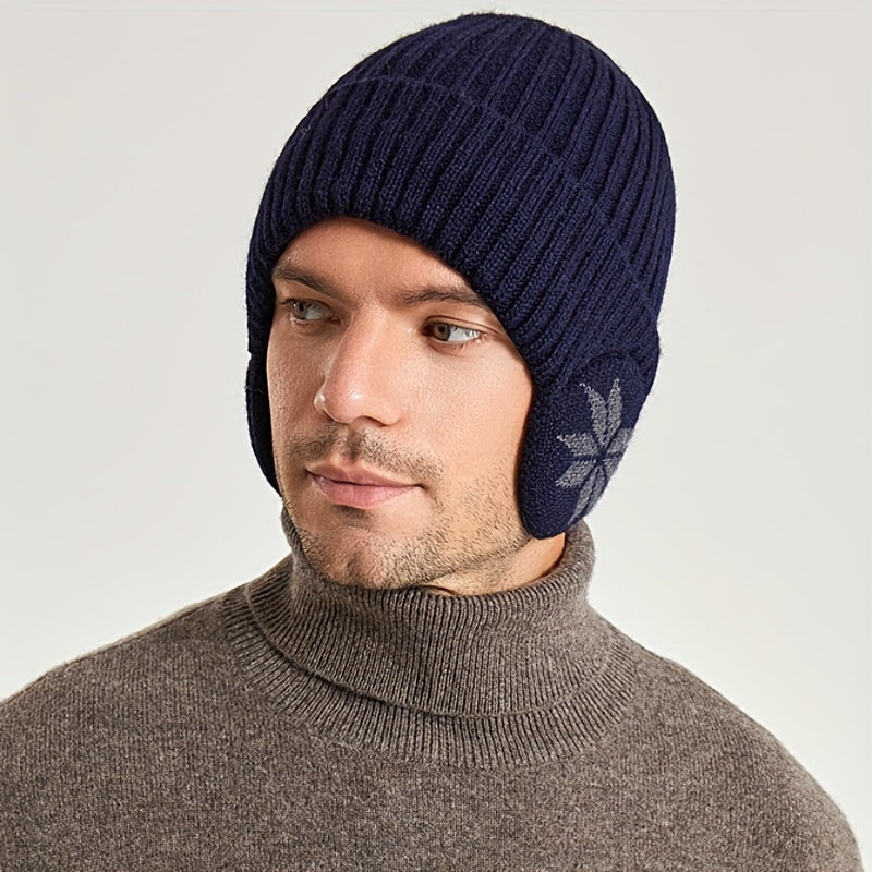 Men's Knitted Protective Hat for Winter
