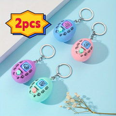 4pcs Finger Guessing Game Machine Keychain Funny Bag Accessory Key Ring