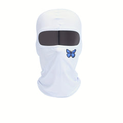 Butterfly Print Cycling Pullover Hat Ice Silk Breathable Sunscreen Mask