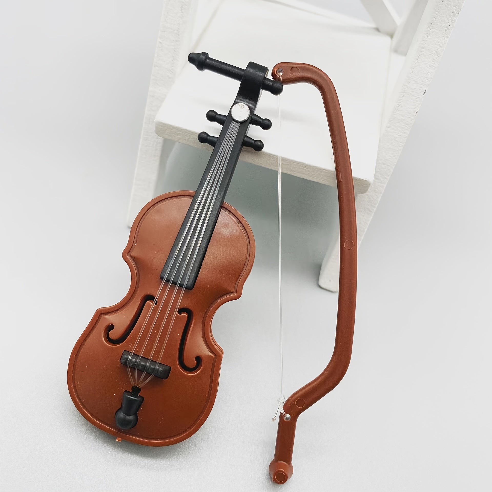 Mini Violin Dollhouse Model Home Decoration