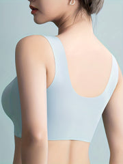 Breathable Wireless Bra Wide Straps Lingerie Underwear