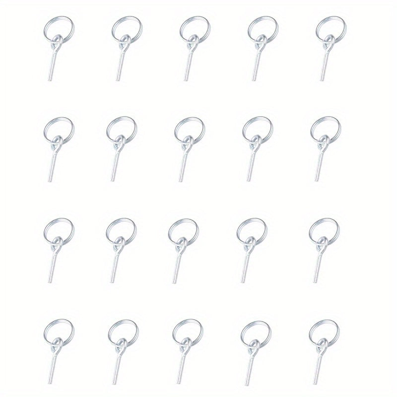 20 Pcs Ultralight Tent Ring Replacement Kit with Pins Galvanized Connectors