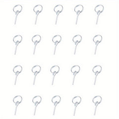 20 Pcs Ultralight Tent Ring Replacement Kit with Pins Galvanized Connectors